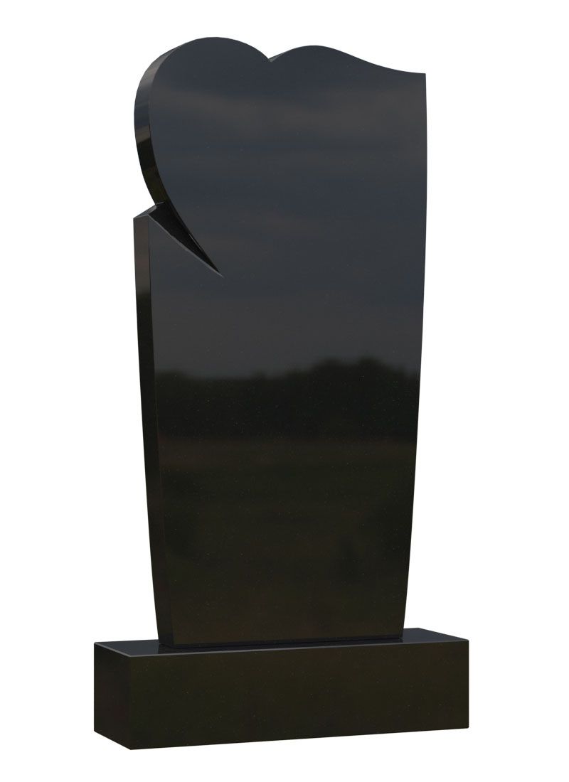 Памятник №257 из черного гранита — фото 2